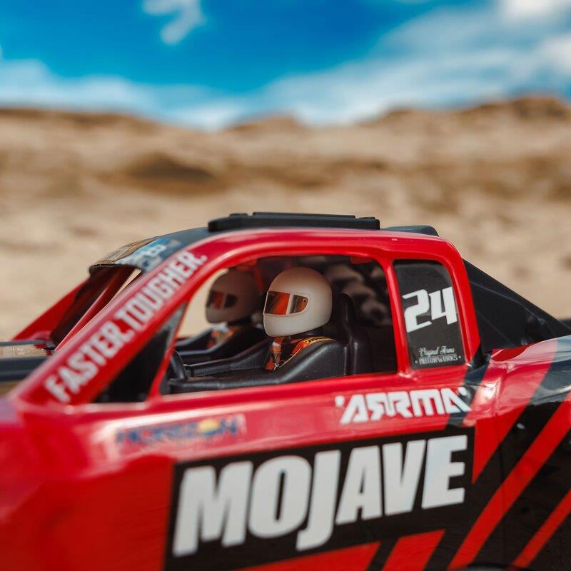 ARRMA MOJAVE GROM MEGA 380 Brushed 4X4 DT RTR with Battery & Charger, Red/Black  - 24