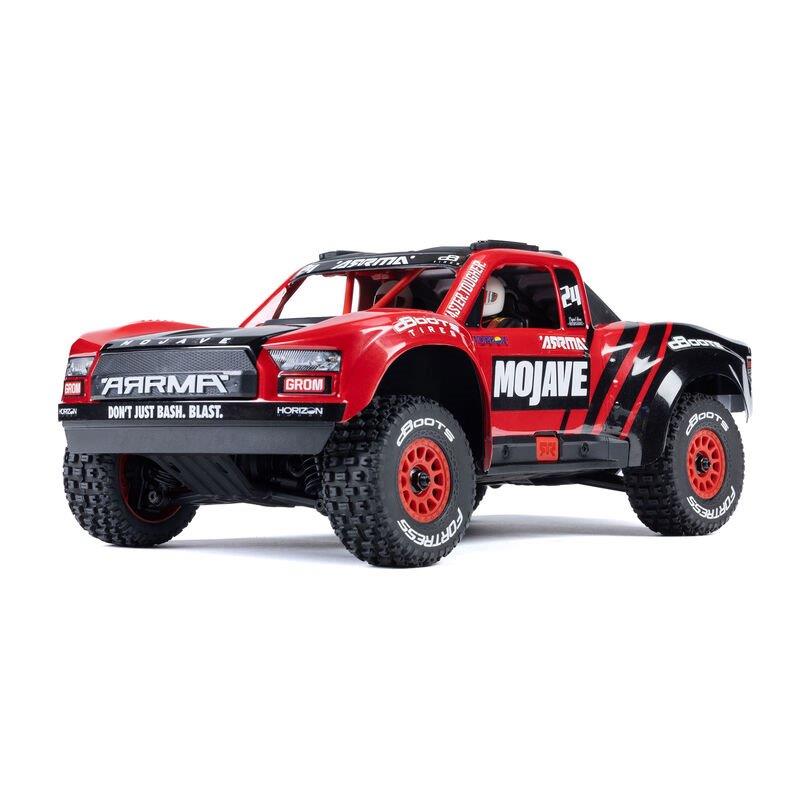 ARRMA MOJAVE GROM MEGA 380 Brushed 4X4 DT RTR with Battery & Charger, Red/Black  - 2