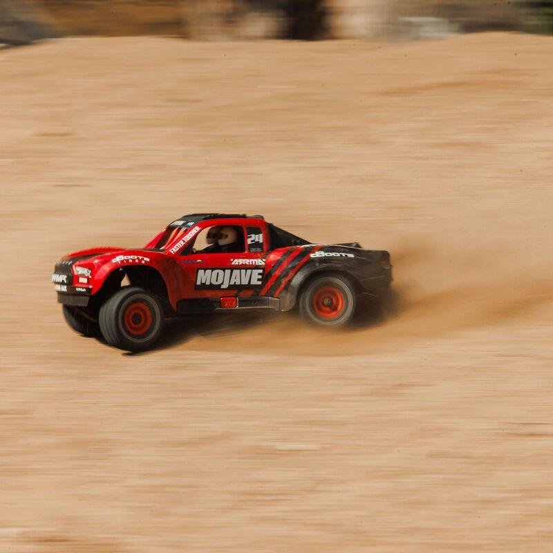 ARRMA MOJAVE GROM MEGA 380 Brushed 4X4 DT RTR with Battery & Charger, Red/Black  - 11