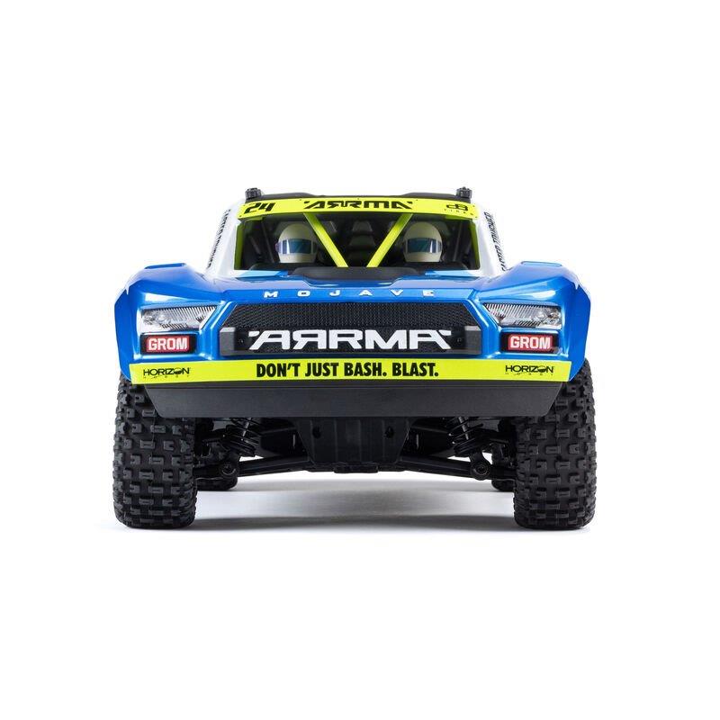 ARRMA MOJAVE GROM MEGA 380 Brushed 4X4 DT RTR with Battery&Charger, Blue/White - 18