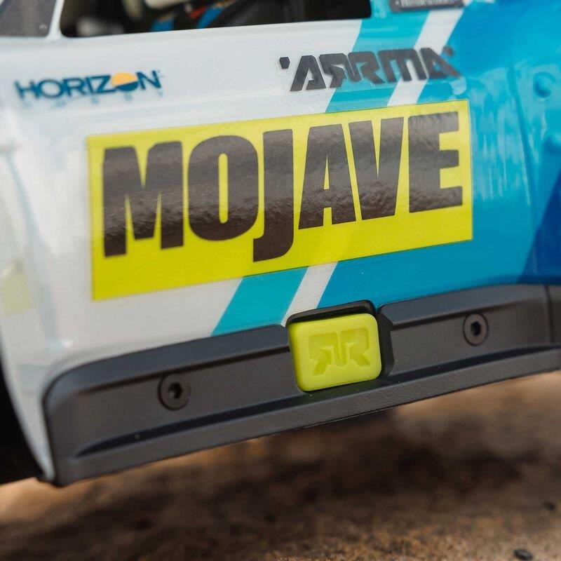 ARRMA MOJAVE GROM MEGA 380 Brushed 4X4 DT RTR with Battery&Charger, Blue/White - 34