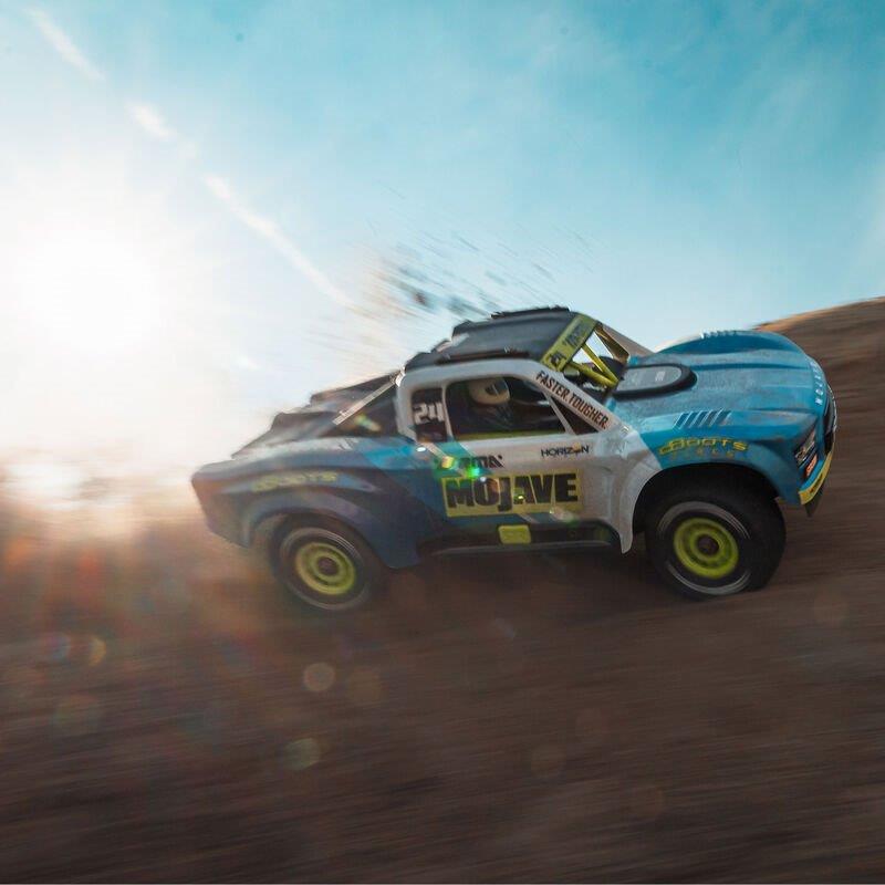 ARRMA MOJAVE GROM MEGA 380 Brushed 4X4 DT RTR with Battery&Charger, Blue/White - 11