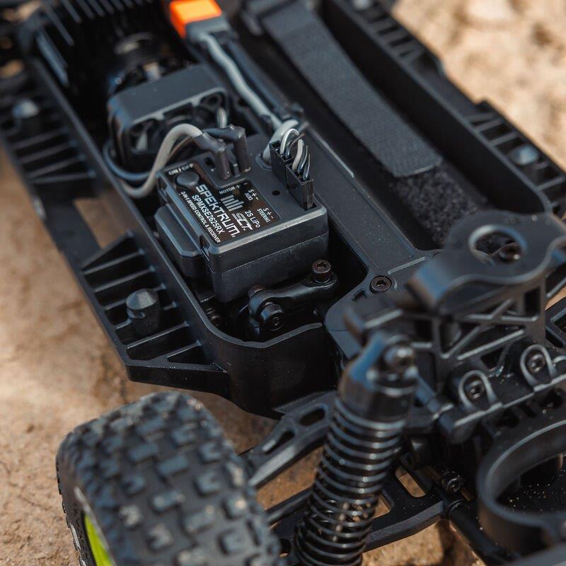 ARRMA MOJAVE GROM MEGA 380 Brushed 4X4 DT RTR with Battery&Charger, Blue/White - 28