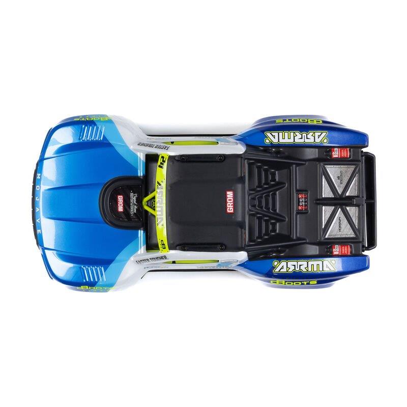 ARRMA MOJAVE GROM MEGA 380 Brushed 4X4 DT RTR with Battery&Charger, Blue/White - 20