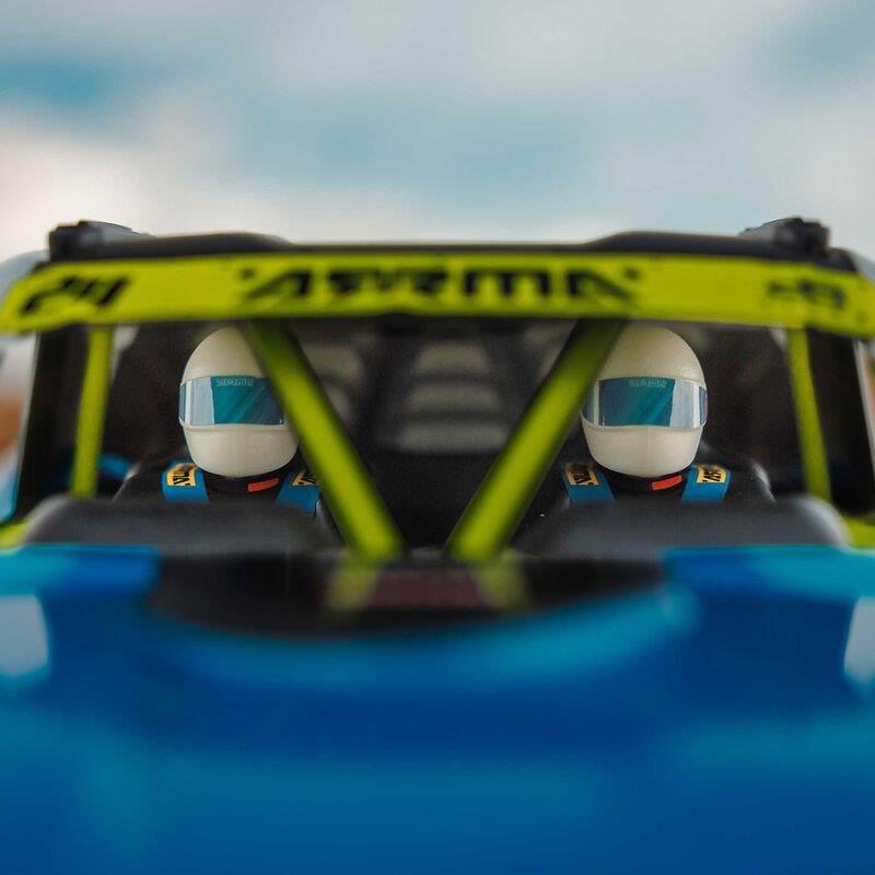 ARRMA MOJAVE GROM MEGA 380 Brushed 4X4 DT RTR with Battery&Charger, Blue/White - 33