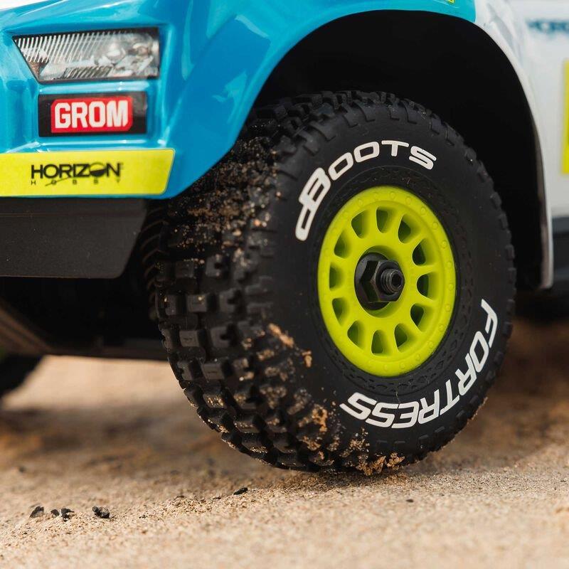 ARRMA MOJAVE GROM MEGA 380 Brushed 4X4 DT RTR with Battery&Charger, Blue/White - 24