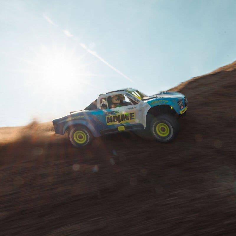 ARRMA MOJAVE GROM MEGA 380 Brushed 4X4 DT RTR with Battery&Charger, Blue/White - 10