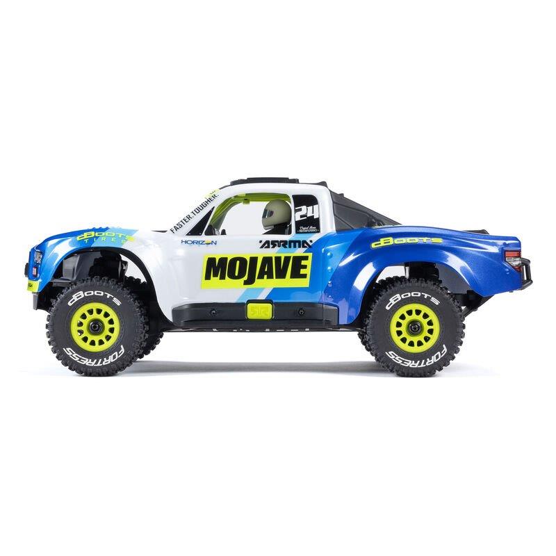 ARRMA MOJAVE GROM MEGA 380 Brushed 4X4 DT RTR with Battery&Charger, Blue/White - 16
