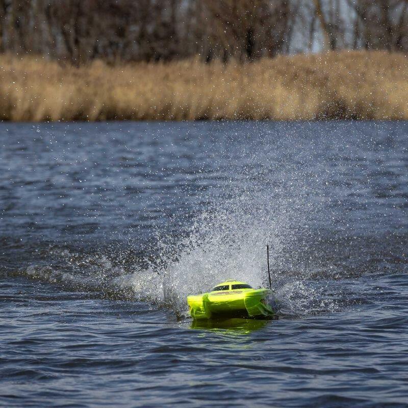 PROBOAT Blackjack 24tum V2 Catamaran Brushless: RTR, Heat Wave Visual - 8