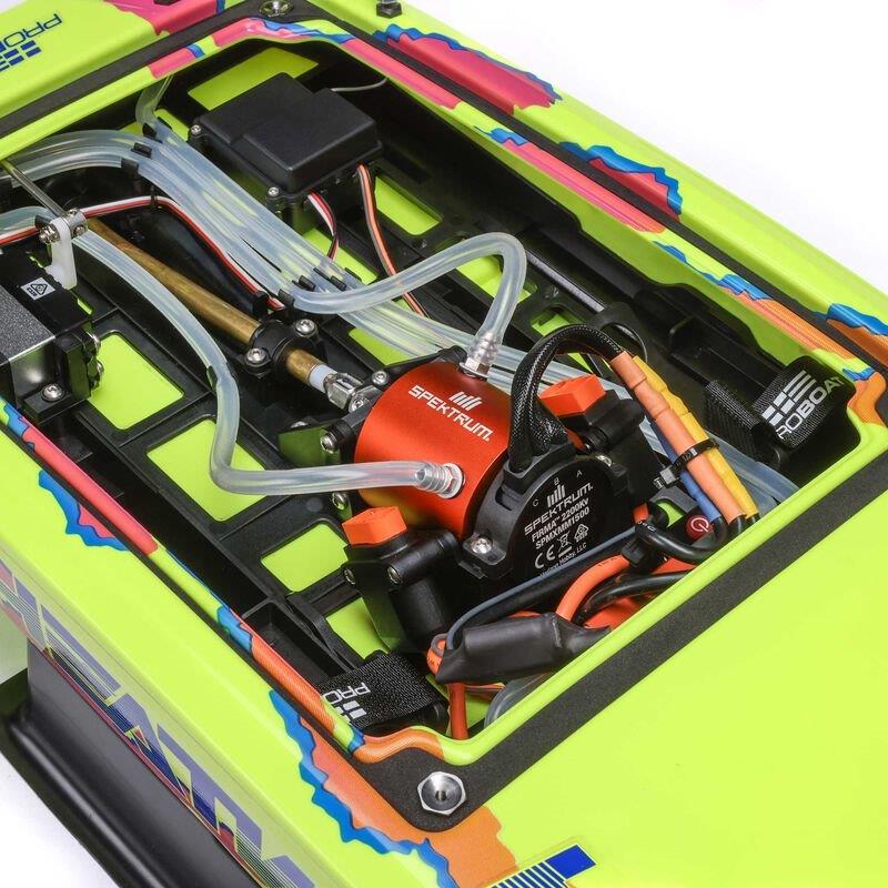 PROBOAT Blackjack 24tum V2 Catamaran Brushless: RTR, Heat Wave Visual - 17