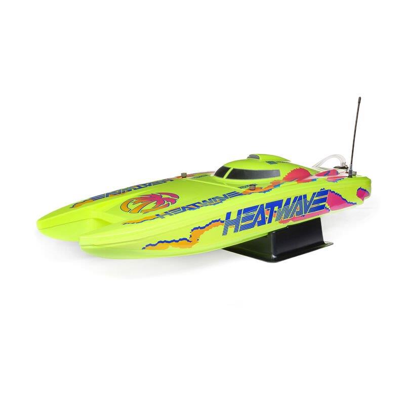 PROBOAT Blackjack 24tum V2 Catamaran Brushless: RTR, Heat Wave Visual - 2