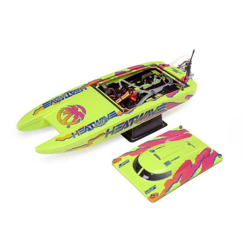 PROBOAT Blackjack 24tum V2 Catamaran Brushless: RTR, Heat Wave Visual - 14