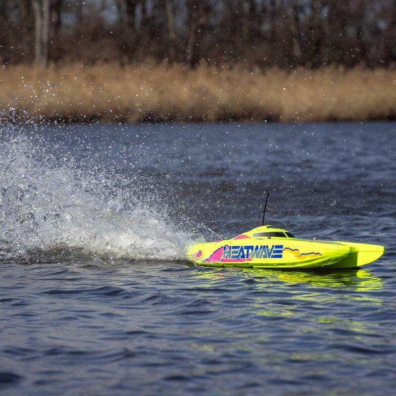 PROBOAT Blackjack 24tum V2 Catamaran Brushless: RTR, Heat Wave Visual - 7