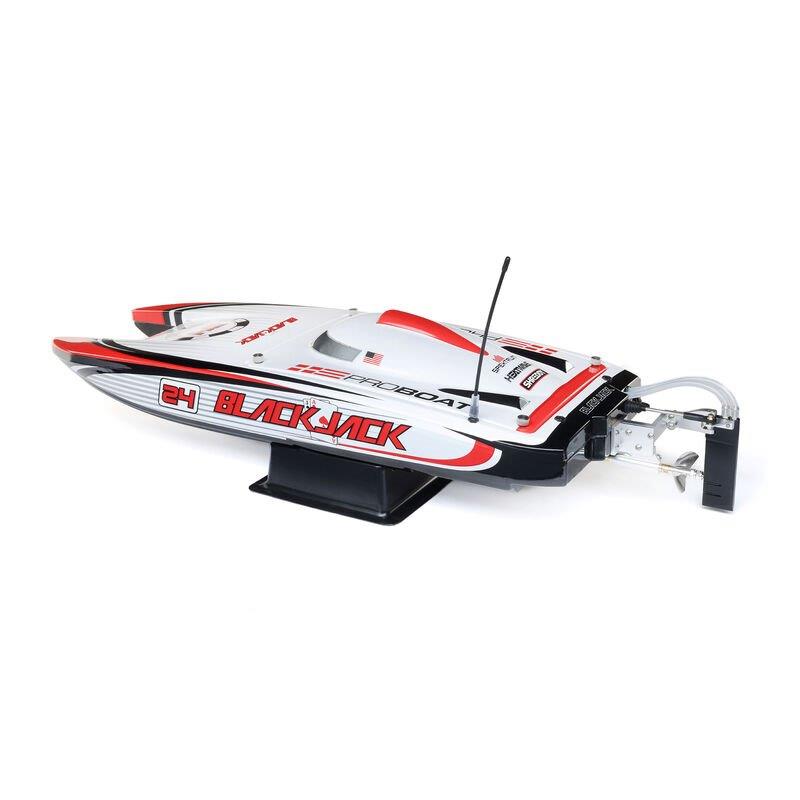 PROBOAT Blackjack 24tum V2 Catamaran Brushless: RTR, Vegas Offshore - 24