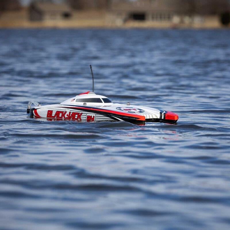 PROBOAT Blackjack 24tum V2 Catamaran Brushless: RTR, Vegas Offshore - 6