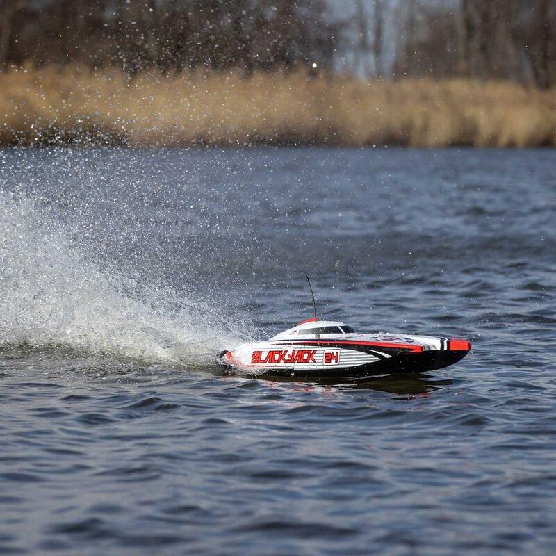 PROBOAT Blackjack 24tum V2 Catamaran Brushless: RTR, Vegas Offshore - 5
