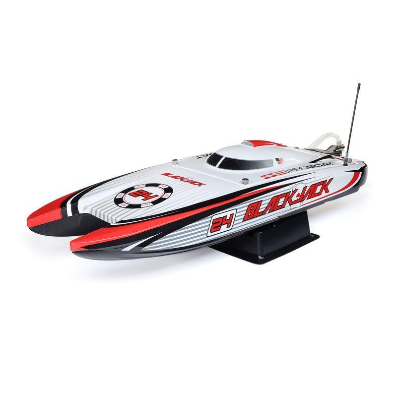 PROBOAT Blackjack 24tum V2 Catamaran Brushless: RTR, Vegas Offshore - 2