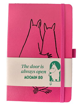 Moomin Notebook A5 "Moomin 80" - The Moomins - Dark Pink