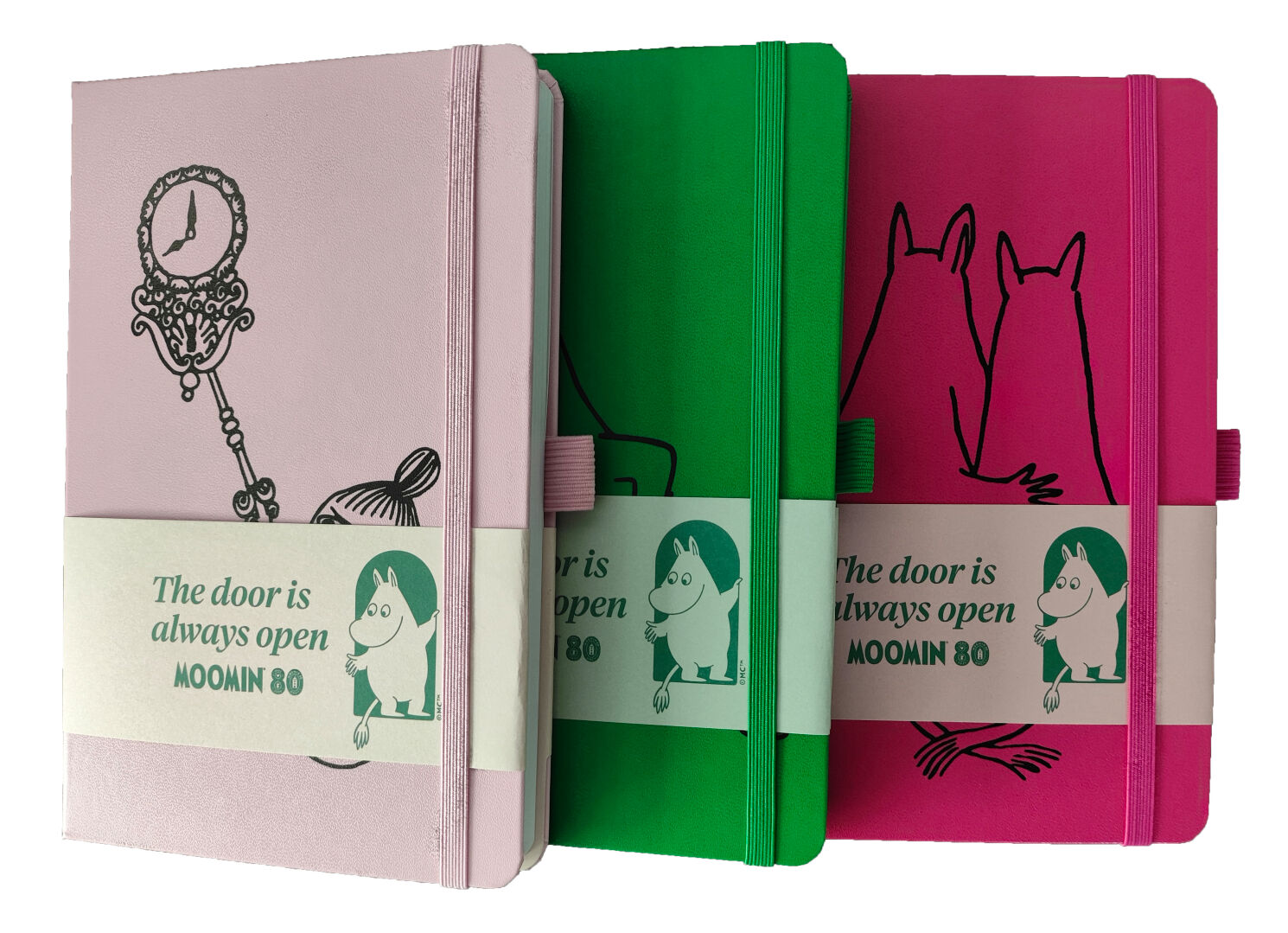 Mumin Skrivbok A5 "Moomin 80" - Mumintrollet - Mörkgrön - 3