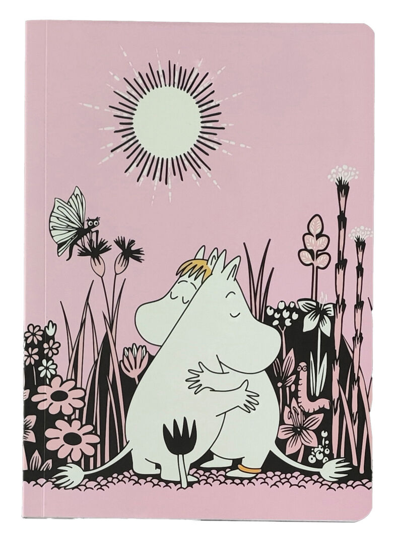 Mumin Skrivbok A5 - Kärlek - Ljusrosa