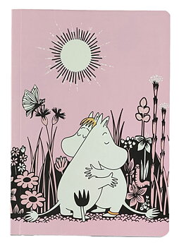 Moomin Notebook A5 - Love - Light pink