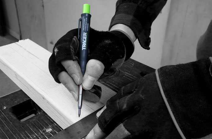 Tracer Tømrerpenn Merkepenn dypt hull Grafitt - 4
