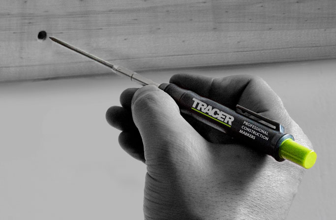 Tracer Tømrerpenn Merkepenn dypt hull Grafitt - 2