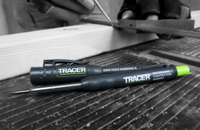 Tracer Tømrerpenn Merkepenn dypt hull Grafitt - 5