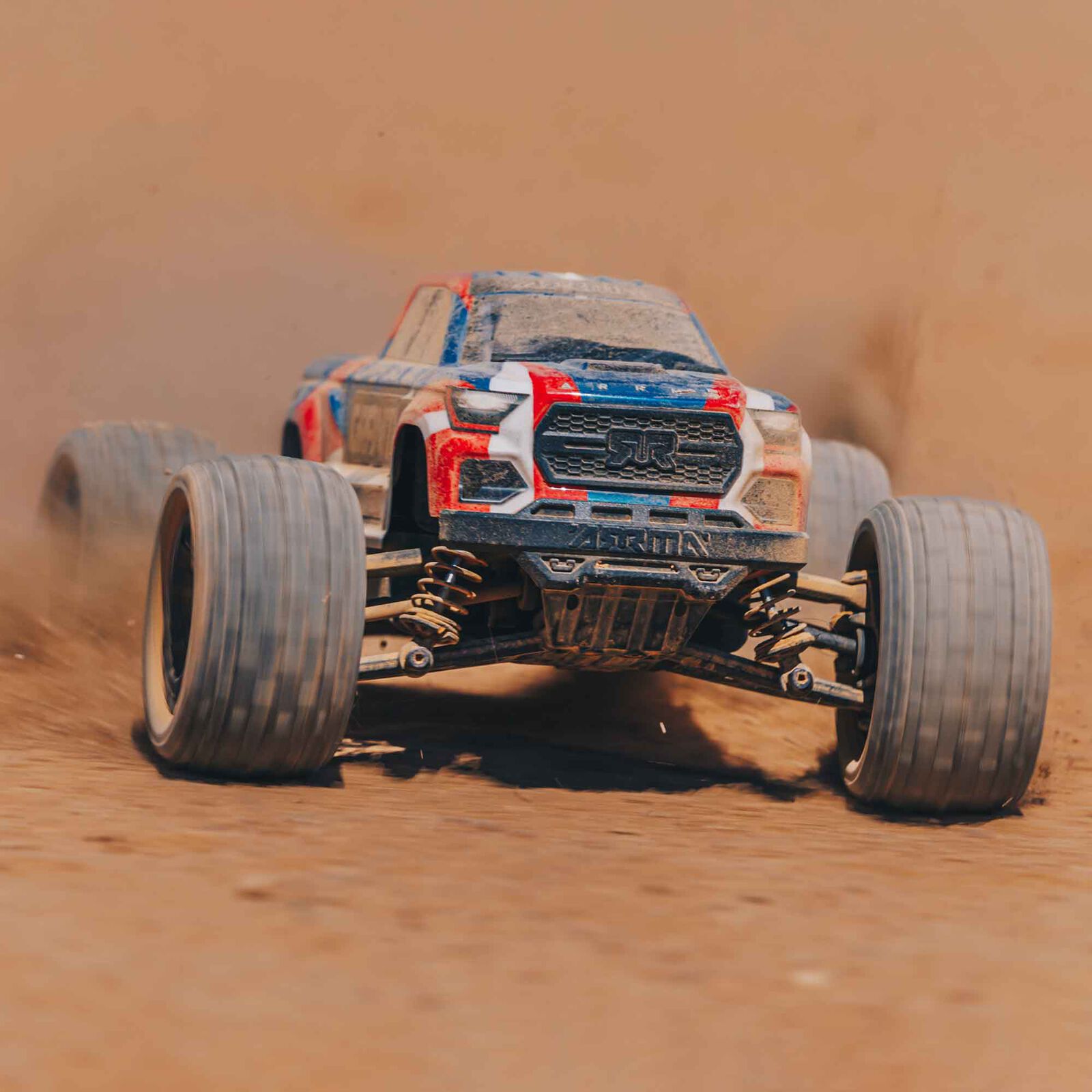 Arrma 1/18 GRANITE GROM MEGA 380 Borstad 4X4 Monster Truck RTR med Batteri & Laddare, Grön - 8