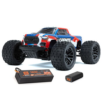 Arrma 1/18 GRANITE GROM MEGA 380 Borstad 4X4 Monster Truck RTR med Batteri & Laddare, Grön