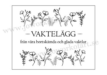 Etikett till vaktelägg"Växtlighet", 9x7cm (Digital produkt)