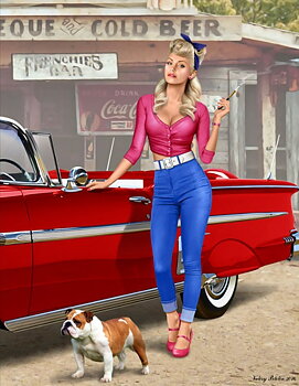 Pin-up serie, Ett kort stopp, kit 1, 1/24