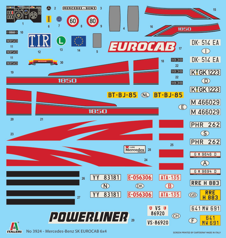 Mercedes-Benz SK Eurocab 6x4 1/24 - 3