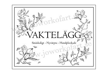 Etikett till vaktelägg "Storblommigt", 9x7cm (Digital produkt)