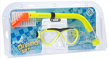 Waimea Cyklop med snorkel Gul - Barn 