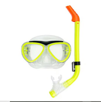Waimea Cyklop med snorkel Gul - Barn 