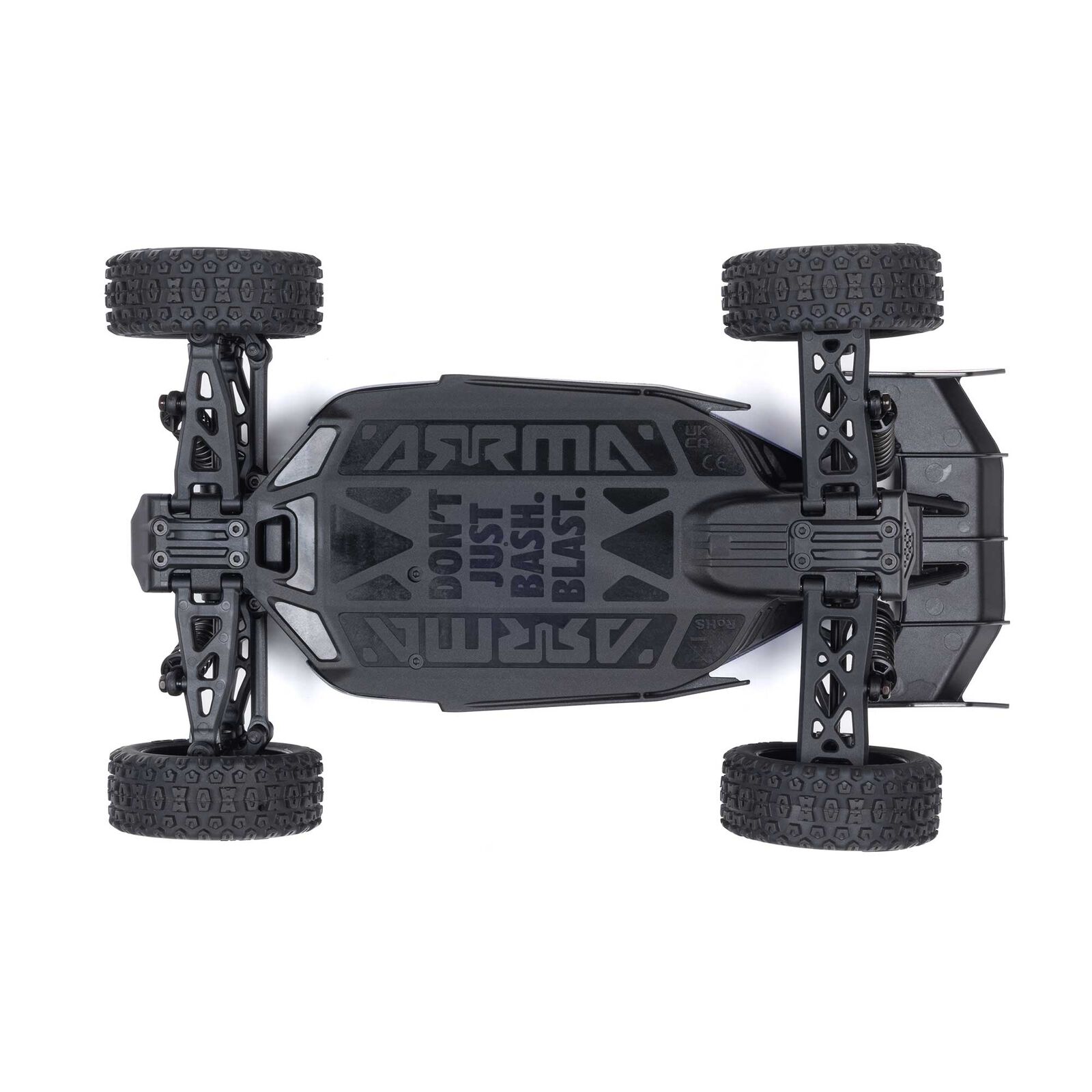 Arrma TYPHON GROM MEGA 380 Brushed 4X4 Small Scale Buggy RTR med Batter1 & Laddare, Röd/Vit - 17