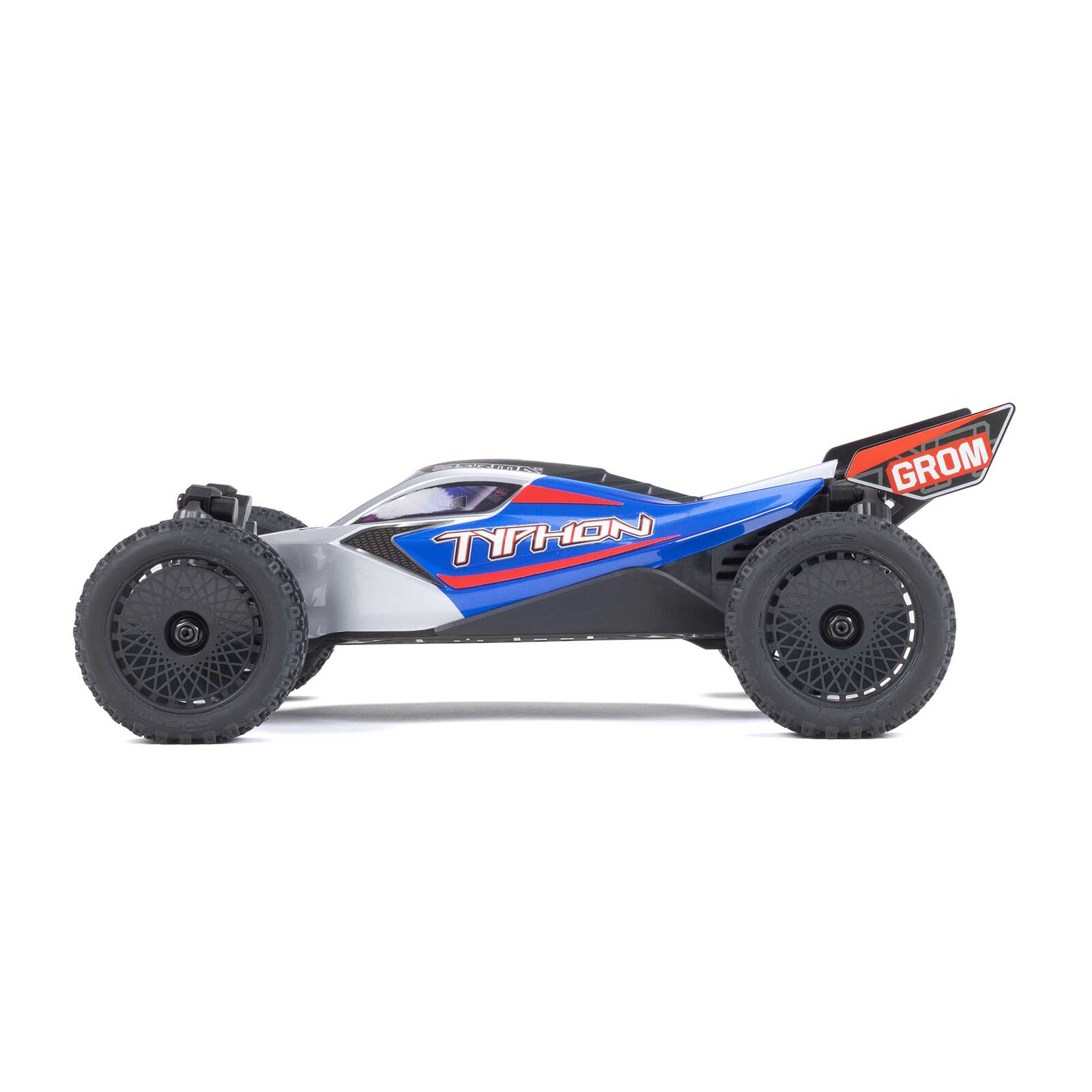 Arrma TYPHON GROM MEGA 380 Brushed 4X4 Small Scale Buggy RTR med Batter1 & Laddare, Röd/Vit - 12