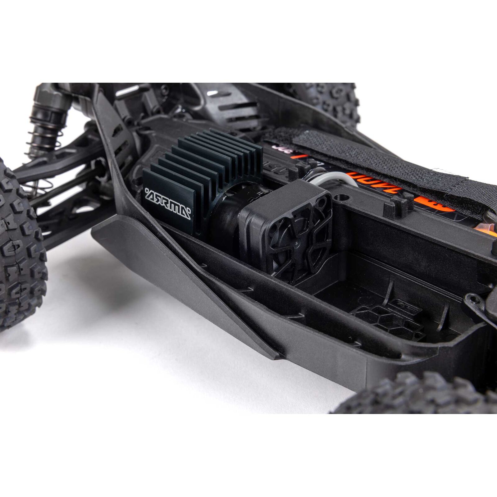 Arrma TYPHON GROM MEGA 380 Brushed 4X4 Small Scale Buggy RTR med Batter1 & Laddare, Röd/Vit - 24