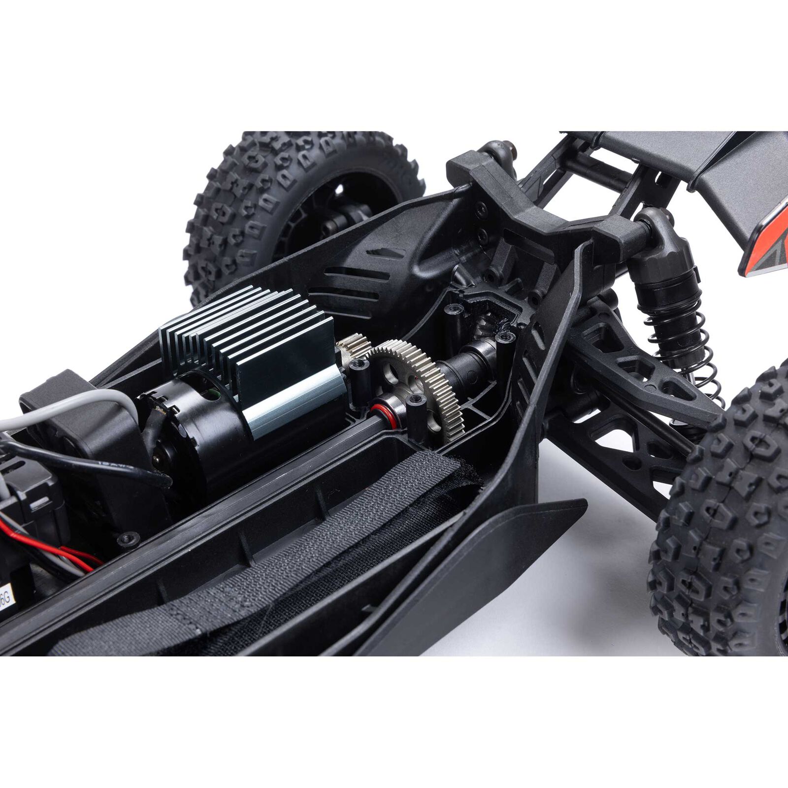 Arrma TYPHON GROM MEGA 380 Brushed 4X4 Small Scale Buggy RTR med Batter1 & Laddare, Röd/Vit - 21