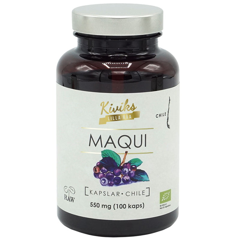 Kiviks Lilla Råa Maquipulver Kapslar 550mg EKO&RAW 100 kapslar