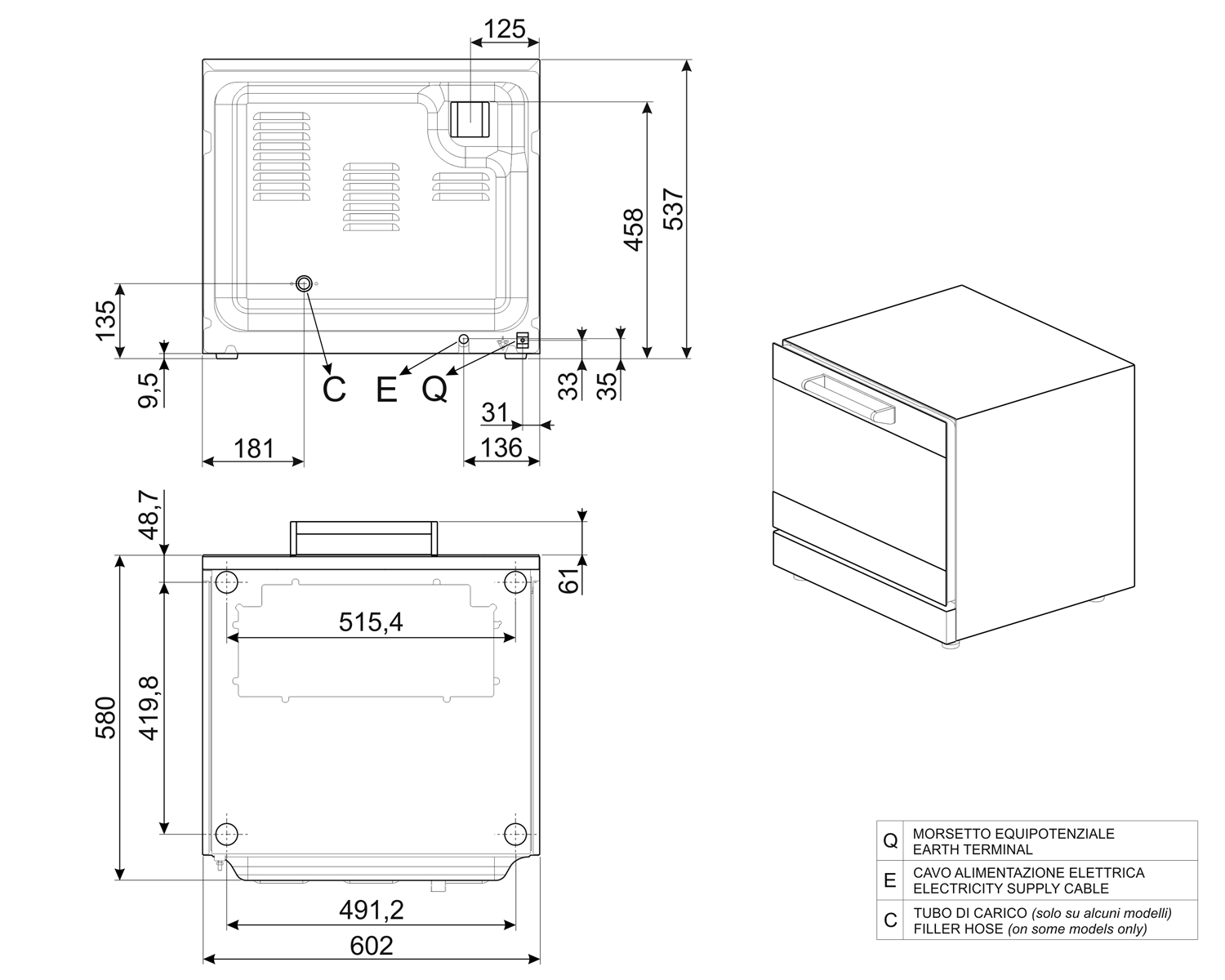 SMEG ALFA43X konvektionsugn - 4 bleck - 2