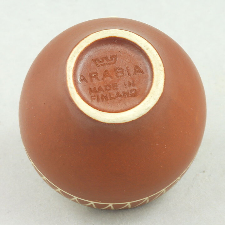 エイラ・カアー  Tarinaシリーズ  茶色のグラス  5個セット  (4cm)  1954年