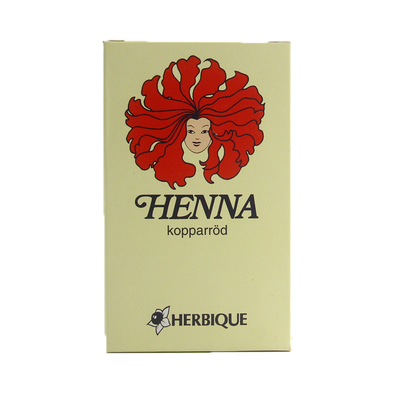 Henna pulver kopparröd 125g Herbique