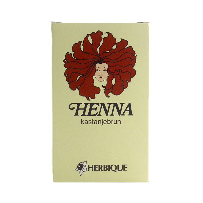 Henna pulver kastanjebrun 125g Herbique