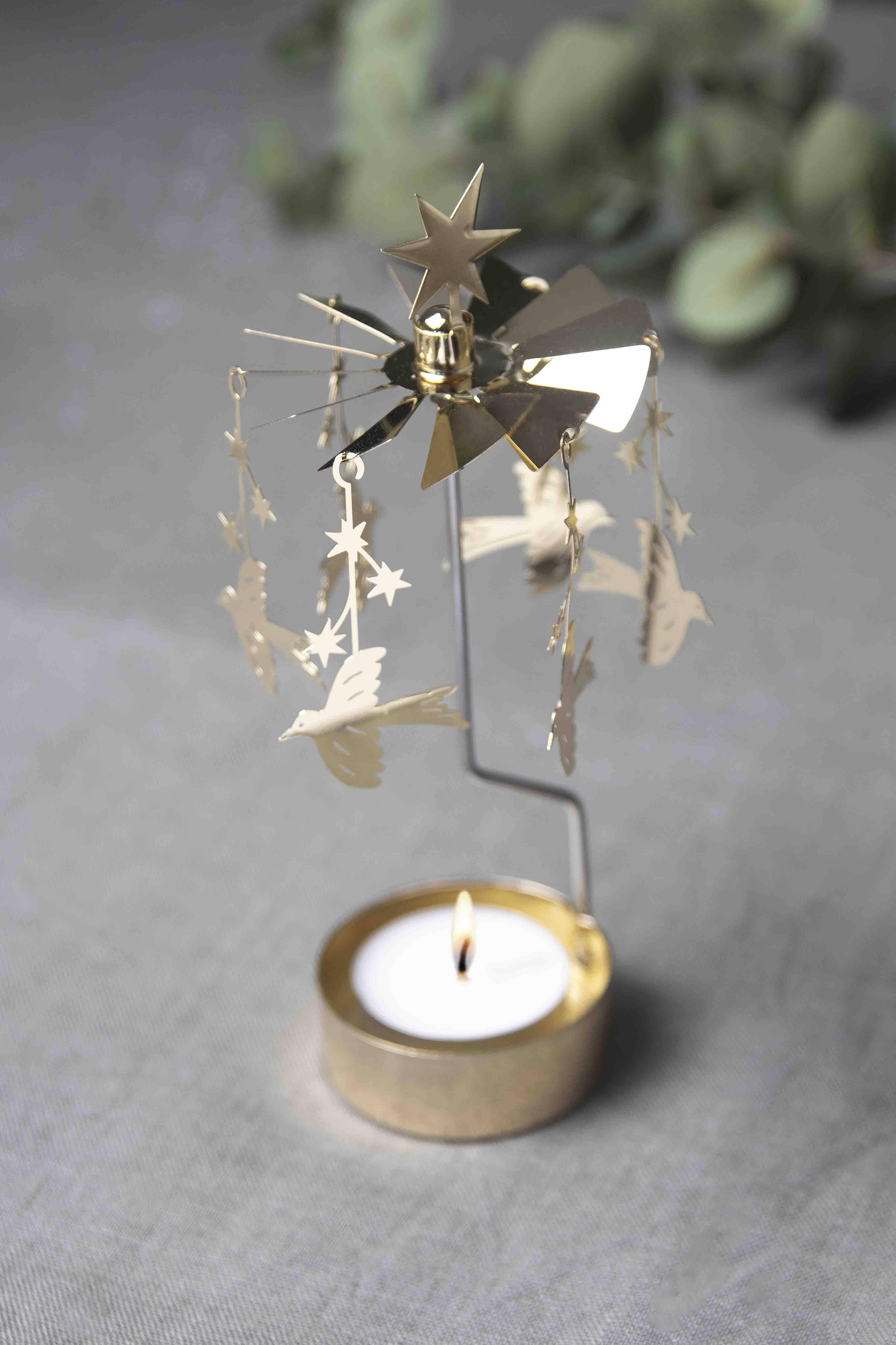 TEALIGHT SPINNER STARLING - 3