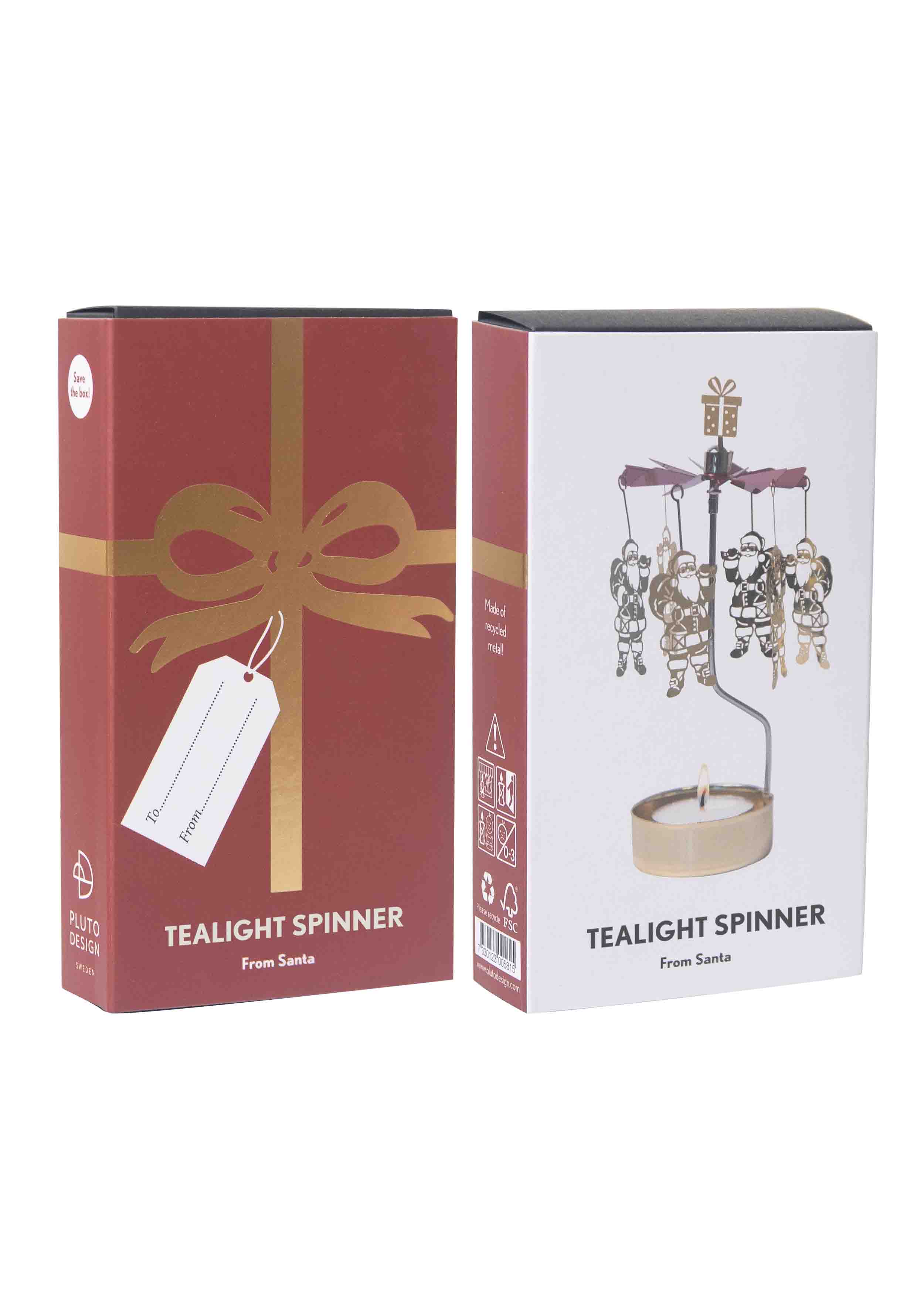 TEALIGHT SPINNER FROM SANTA - 3