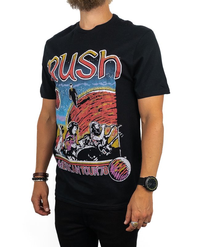 Band Tee - Rush T-Shirt - US Tour 1978 - Black - JHStore Band Tee - Rush T-Shirt - US Tour 1978 - Black - JHStore