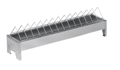 Fodertråg i metall, 50cm
