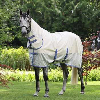 Shires Tempest Fly Sheet with Mesh - Grey 